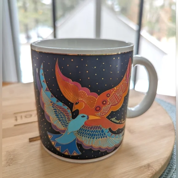 Night Birds 1991 Vintage Laurel Burch Mug - Picture 1 of 13